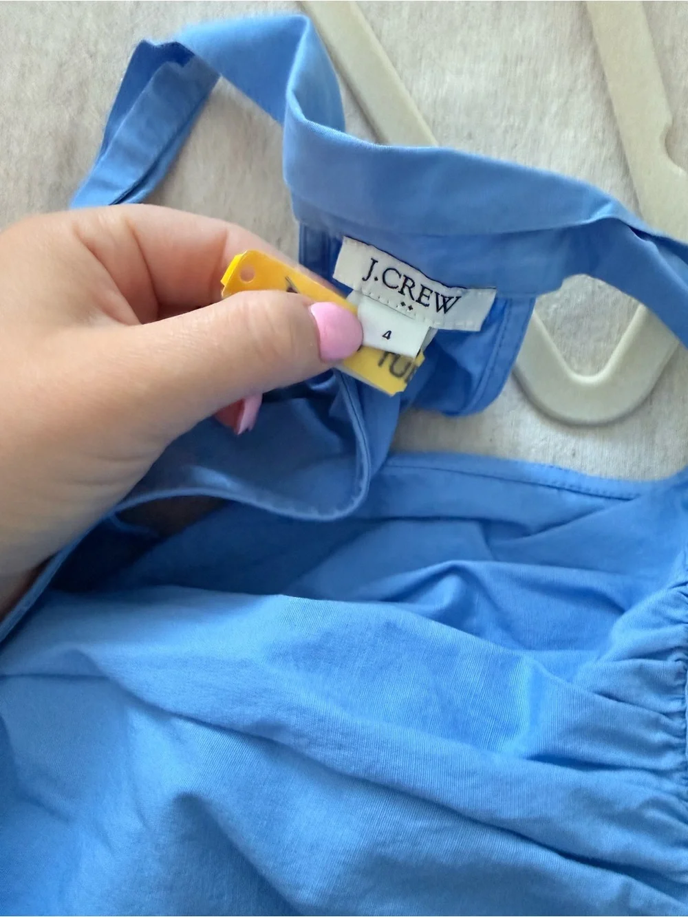 Light Blue Sleeveless Halter Top J Crew